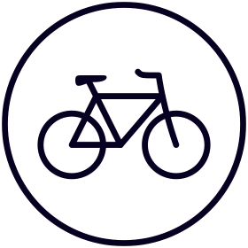 Secure bike areas icon